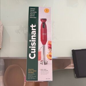Cuisinart Red Hand Blender with Stainless Steel Shaft BRAND NEW!!